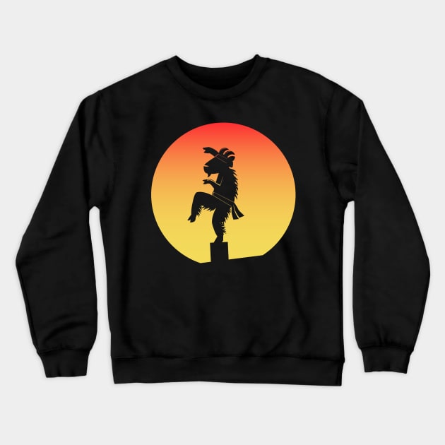 Karate Goat Child Crewneck Sweatshirt by Nightgong